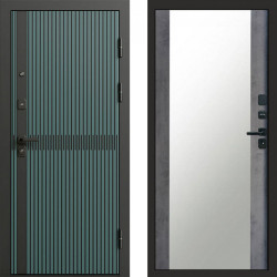 Входная дверь Termo-Door Граунд velutto verde - Зеркало бетон темный