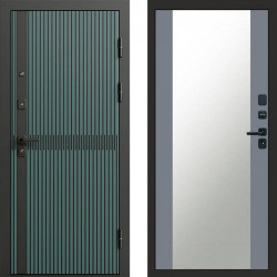 Входная дверь Termo-Door Граунд velutto verde - Зеркало Grey Софт
