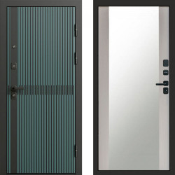 Входная дверь Termo-Door Граунд velutto verde - Зеркало лиственница