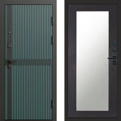Входная дверь Termo-Door Граунд velutto verde - Зеркало Триумф венге