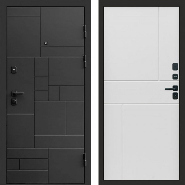 Входная дверь Termo-Door Квадро - Горизонт белый