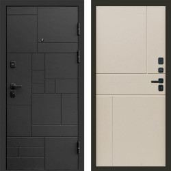 Входная дверь Termo-Door Квадро - Горизонт Слоновая кость