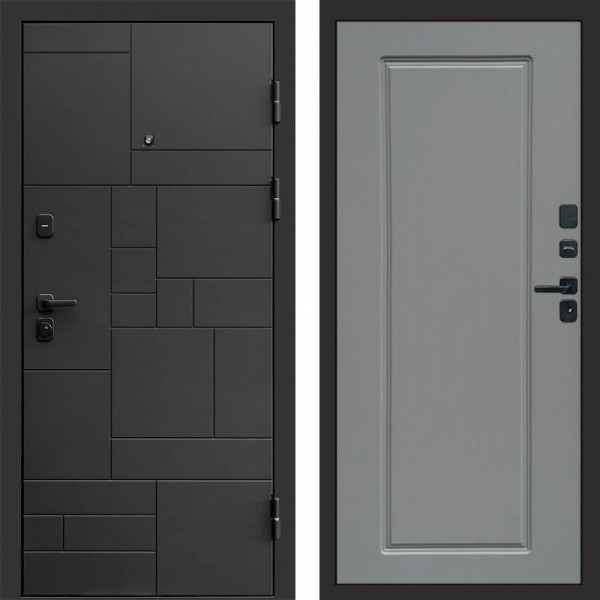 Входная дверь Termo-Door Квадро - Гранд Grey софт