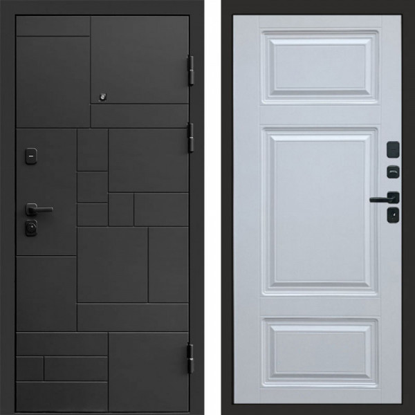 Входная дверь Termo-Door Квадро - Лион Белый софт