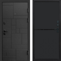 Входная дверь Termo-Door Квадро - Нео Black