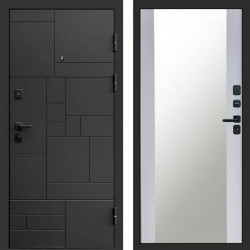 Входная дверь Termo-Door Квадро - Зеркало белый софт
