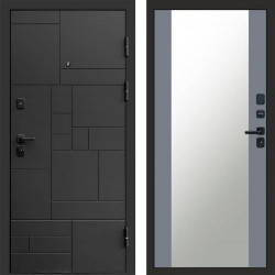 Входная дверь Termo-Door Квадро - Зеркало Grey Софт