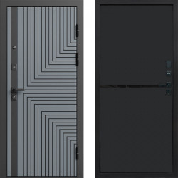 Входная дверь Termo-Door Квантум Грей - Нео Black