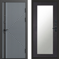 Входная дверь Termo-Door Квантум Грей - Зеркало Триумф венге