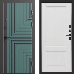 Входная дверь Termo-Door Квантум velutto verde - Классика белое дерево
