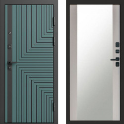 Входная дверь Termo-Door Квантум velutto verde - Зеркало лиственница