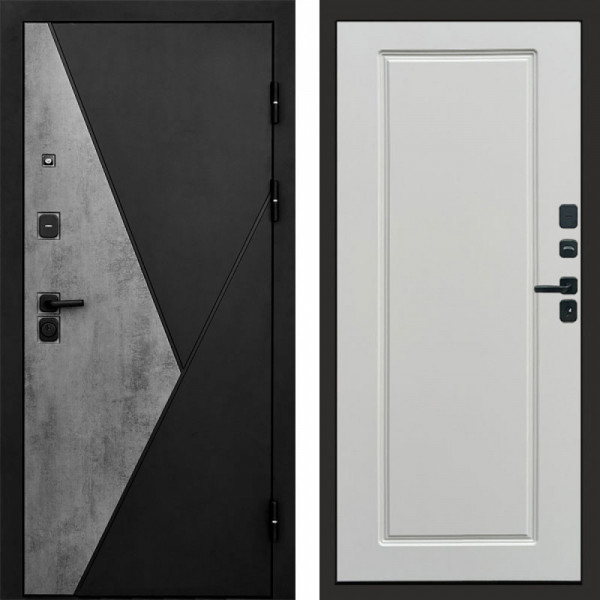 Входная дверь Termo-Door Матрикс Бетон - Гранд Белый софт