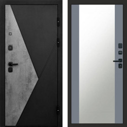 Входная дверь Termo-Door Матрикс Бетон - Зеркало Grey Софт