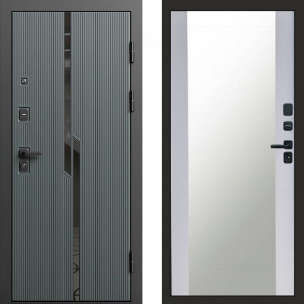 Входная дверь Termo-Door Прайм - Зеркало белый софт