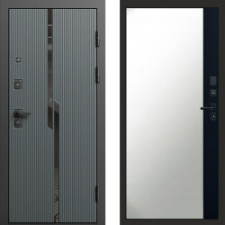 Входная дверь Termo-Door Прайм - Зеркало Фацет Черный кварц