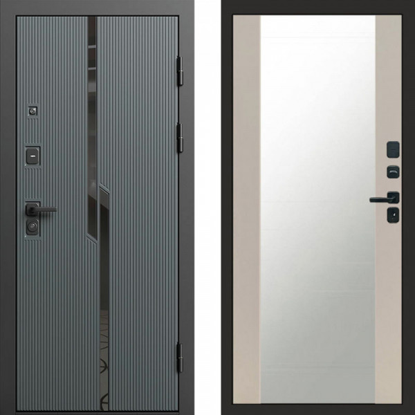 Входная дверь Termo-Door Прайм - Зеркало Слоновая кость