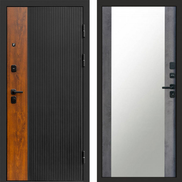 Входная дверь Termo-Door Престиж - Зеркало бетон темный