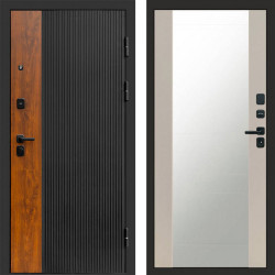 Входная дверь Termo-Door Престиж - Зеркало Слоновая кость