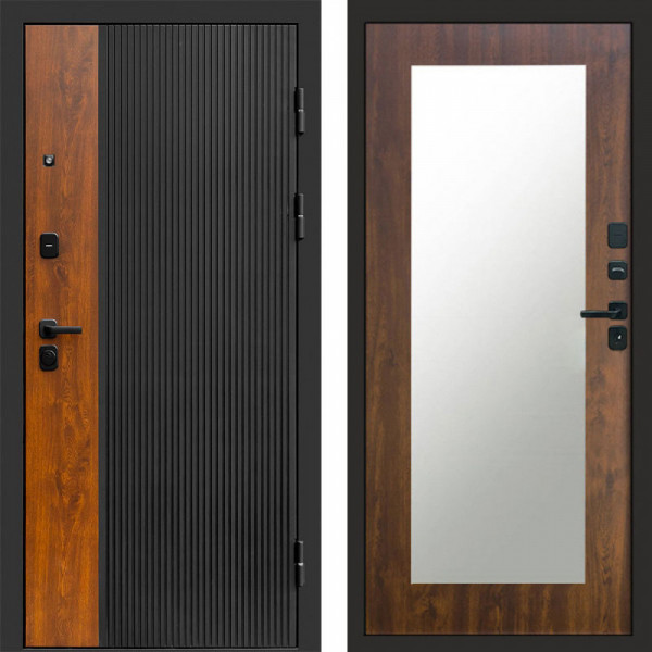 Входная дверь Termo-Door Престиж - Зеркало Триумф дуб