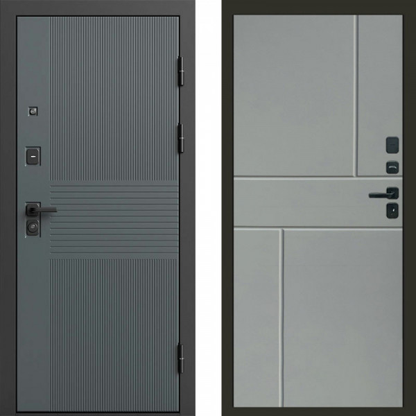Входная дверь Termo-Door Селект - Горизонт Grey софт