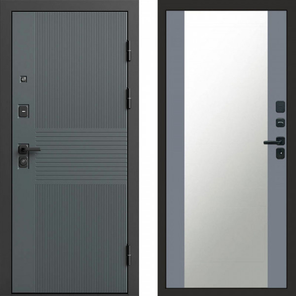 Входная дверь Termo-Door Селект - Зеркало Grey Софт