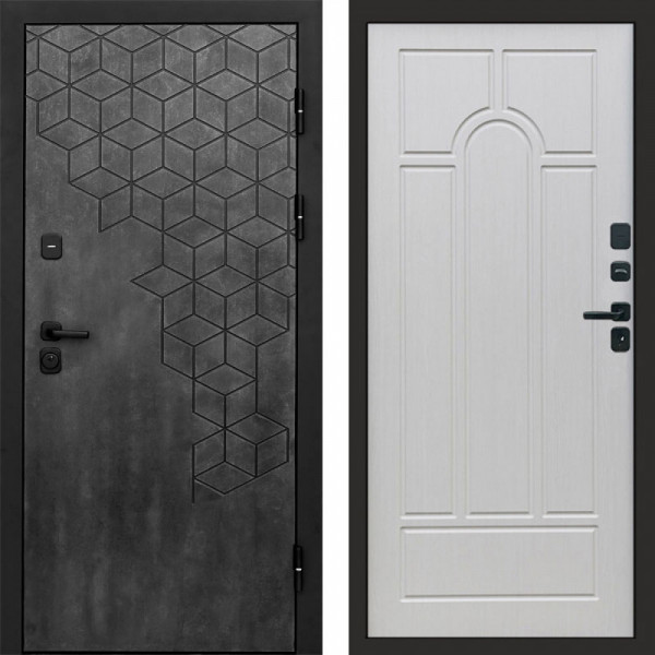 Входная дверь Termo-Door Спейс Бетон Патина - Арка лиственница
