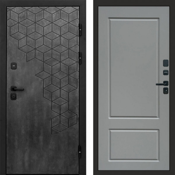 Входная дверь Termo-Door Спейс Бетон Патина - Марсель Grey софт