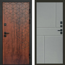 Входная дверь Termo-Door Спейс Дуб Патина - Горизонт Grey софт