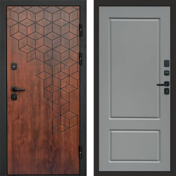 Входная дверь Termo-Door Спейс Дуб Патина - Марсель Grey софт