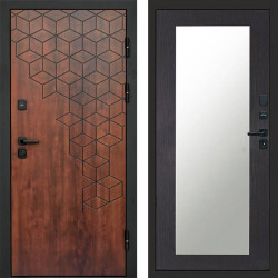 Входная дверь Termo-Door Спейс Дуб Патина - Зеркало Триумф венге