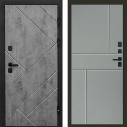 Входная дверь Termo-Door Стоун Бетон - Горизонт Grey софт