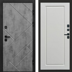 Входная дверь Termo-Door Стоун Бетон - Гранд Белый софт