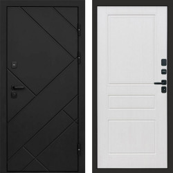 Входная дверь Termo-Door Стоун Блэк - Классика белое дерево
