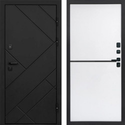 Входная дверь Termo-Door Стоун Блэк - Нео White