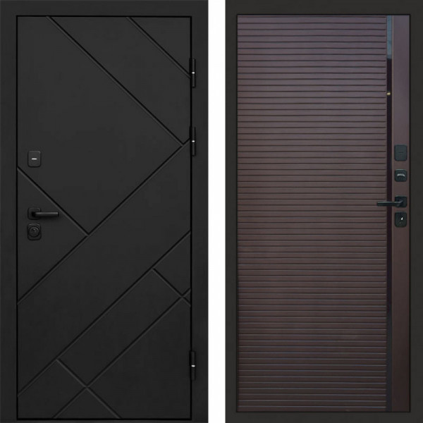 Входная дверь Termo-Door Стоун Блэк - Porte Шоколад