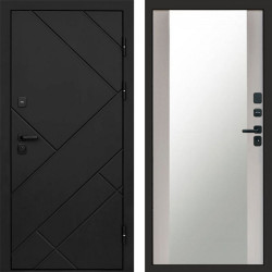 Входная дверь Termo-Door Стоун Блэк - Зеркало лиственница