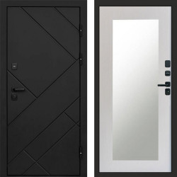 Входная дверь Termo-Door Стоун Блэк - Зеркало Триумф лиственница