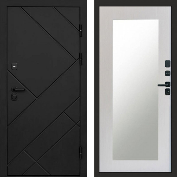 Входная дверь Termo-Door Стоун Блэк - Зеркало Триумф лиственница