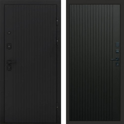 Входная дверь Termo-Door Твист Блэк - Flat Черный кварц