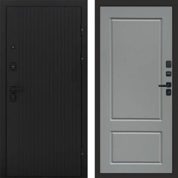 Входная дверь Termo-Door Твист Блэк - Марсель Grey софт