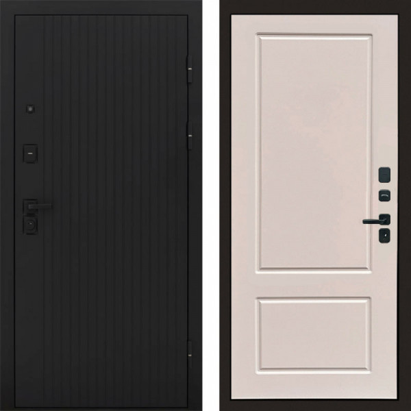 Входная дверь Termo-Door Твист Блэк - Марсель Слоновая кость