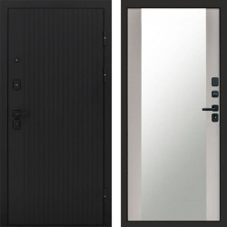 Входная дверь Termo-Door Твист Блэк - Зеркало лиственница