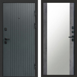 Входная дверь Termo-Door Твист Grey - Зеркало бетон темный
