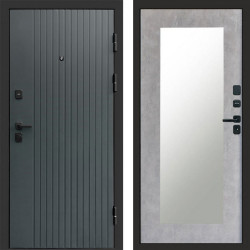 Входная дверь Termo-Door Твист Grey - Зеркало Триумф бетон светлый
