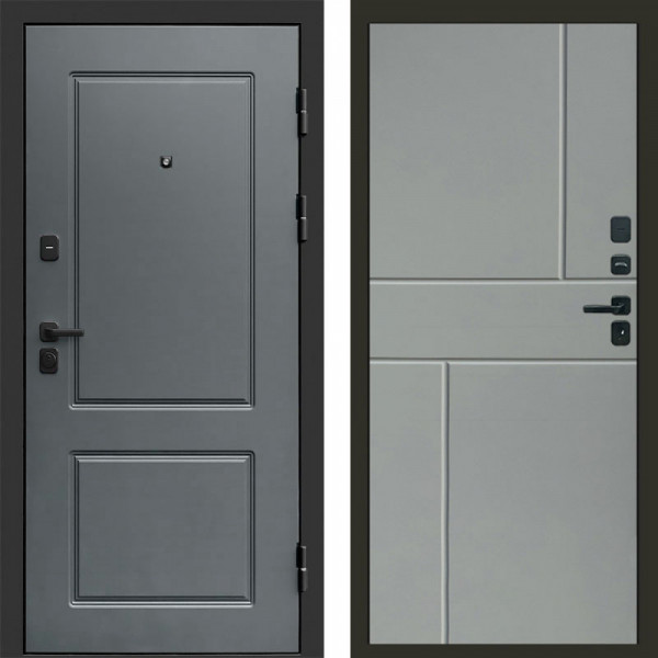 Входная дверь Termo-Door Верона - Горизонт Grey софт