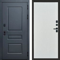 Входная дверь Termo-Door Аляска Графит - Flat Белый софт