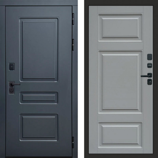 Входная дверь Termo-Door Аляска Графит - Лион Grey софт
