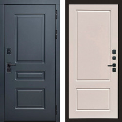 Входная дверь Termo-Door Аляска Графит - Марсель Слоновая кость