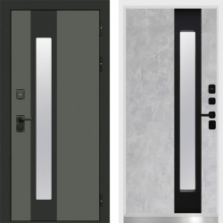 Входная дверь Termo-Door Арктика Графит - White бетон светлый