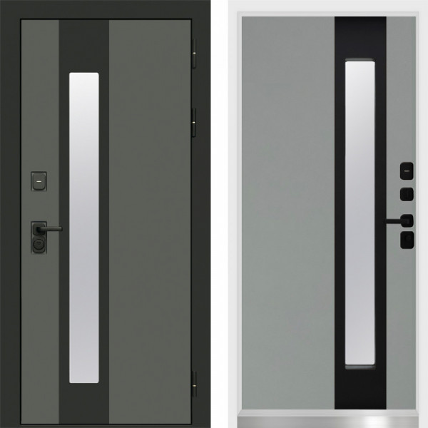 Входная дверь Termo-Door Арктика Графит - White grey soft